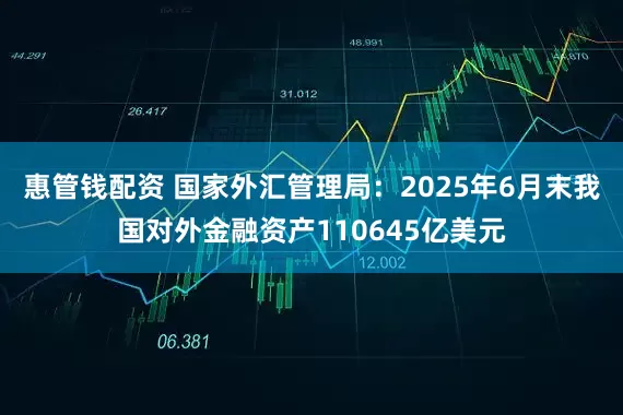 惠管钱配资 国家外汇管理局：2025年6月末我国对外金融资产110645亿美元